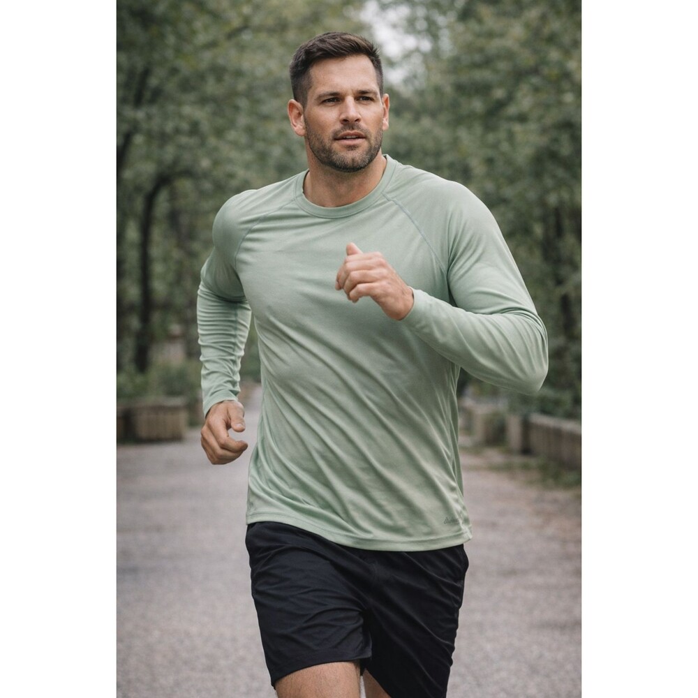 Baleaf Long Sleeve Shirt Performance Wear Men's Size XL Light Weight Sage Green